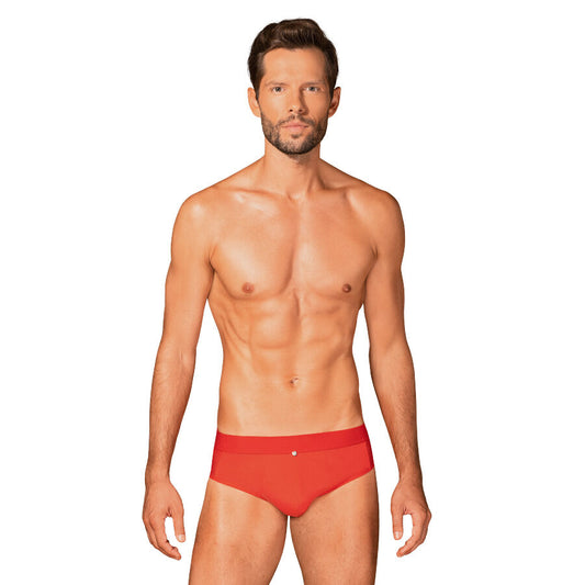 Obsessive - Slips Boldero Rouge S/M - OBSESSIVE MEN | mode et lingerie, lingerie homme, feuillets | Dimensions : 94