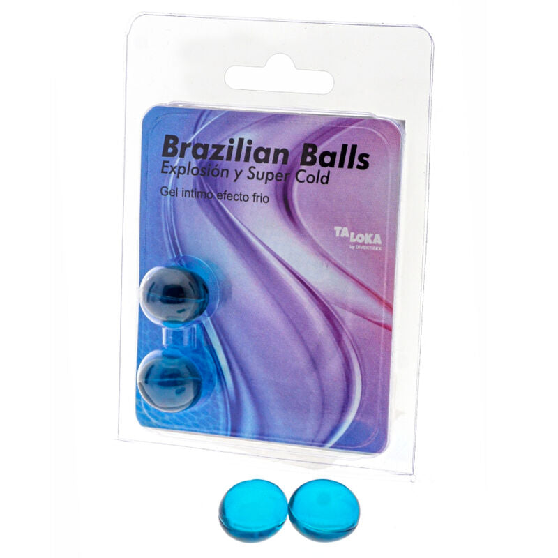 Taloka - 2 Boules Brésiliennes Gel Excitant Effet Froid - TALOKA | pharmacie, lubrifiants, effet froid | Dimensions : 26