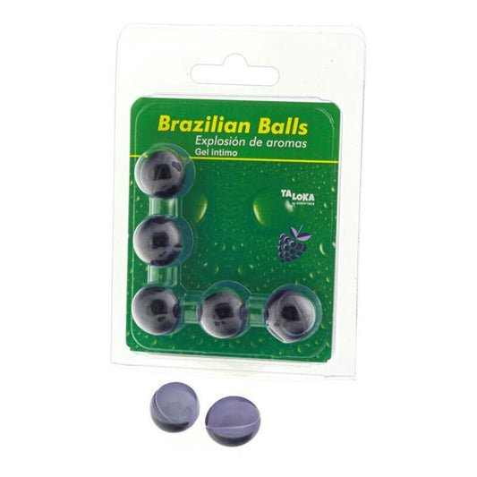 Taloka - Gel Intime 5 Boules Brésiliennes Baies - TALOKA | pharmacie, lubrifiants, boules brésiliennes | Dimensions : 36