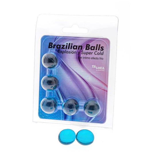 Taloka - 5 Boules Brésiliennes Gel Excitant Effet Froid - TALOKA | pharmacie, lubrifiants, effet froid | Dimensions : 36