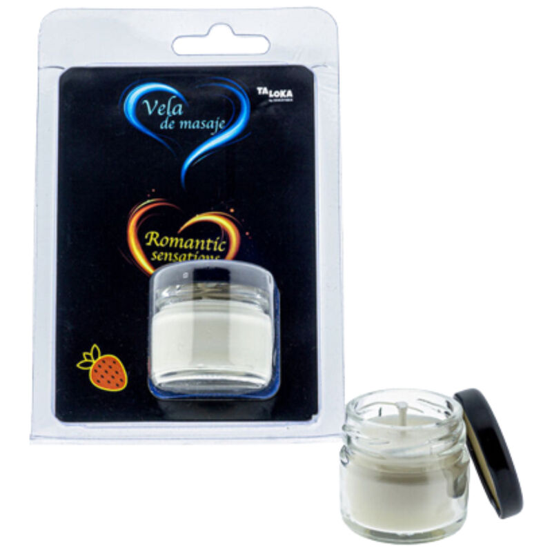 Taloka - Bougie De Massage Fraise - TALOKA | pharmacie, pour les massages, bougies de massage | Dimensions : 98