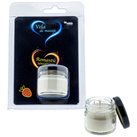 Taloka - Bougie De Massage Fraise - TALOKA | pharmacie, pour les massages, bougies de massage | Dimensions : 98