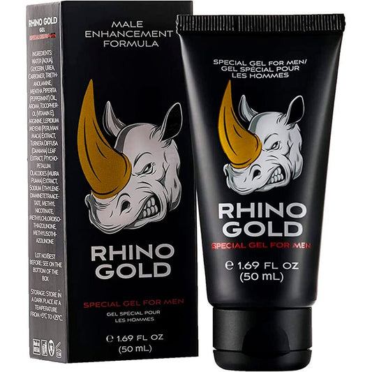 Rhino Gold - Gel Spécial Pour Homme 50 Ml - RHINO GOLD | pharmacie, stimulants pour garçons, agrandissement du pénis | Dimensions : 71