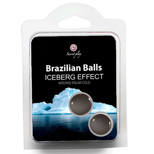 Secret Play Set 2 Balles Brésiliennes Effet Iceberg - SECRETPLAY COSMETIC | pharmacie, lubrifiants, boules brésiliennes | Dimensions : 24
