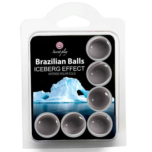 Secret Play Set 6 Balles Brésiliennes Effet Iceberg - SECRETPLAY COSMETIC | pharmacie, lubrifiants, boules brésiliennes | Dimensions : 35