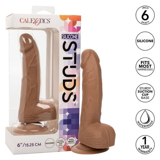 Calexotics - Clous En Silicone 15.24 Cm Marron - CALEXOTICS | sextoys, godes sans vibration | Dimensions : 498