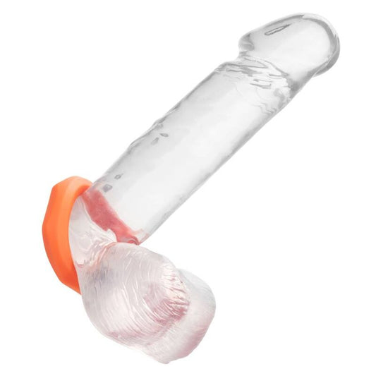 Calexotics - Bague Alpha Sexagon Orange - CALEXOTICS | sextoys, jouets sexuels pour hommes, accessoires de pénis, anneaux de pénis, cockrings sans vibration | Dimensions : 66