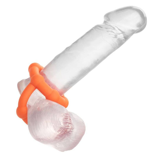 Calexotics - Bague Alpha All Star Orange - CALEXOTICS | sextoys, jouets sexuels pour hommes, accessoires de pénis, anneaux de pénis, cockrings sans vibration | Dimensions : 82