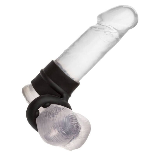 Calexotics - Bague Alpha Dual Magnum Noir - CALEXOTICS | sextoys, jouets sexuels pour hommes, accessoires de pénis, anneaux de pénis, cockrings sans vibration | Dimensions : 94