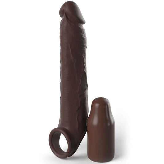 Fantasy X- Tensions - Pipedreams Rallonge W Sangle 17,78 Cm Marron - FANTASY X-TENSIONS | sextoys, jouets sexuels pour hommes, accessoires de pénis, manchons péniens sans extension | Dimensions : 374