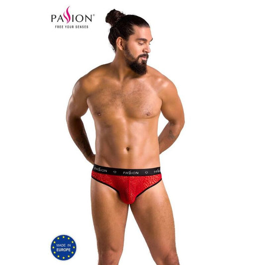 Passion - 031 Slip Mike Rouge S/M - PASSION MEN | mode et lingerie, lingerie homme, feuillets | Dimensions : 132
