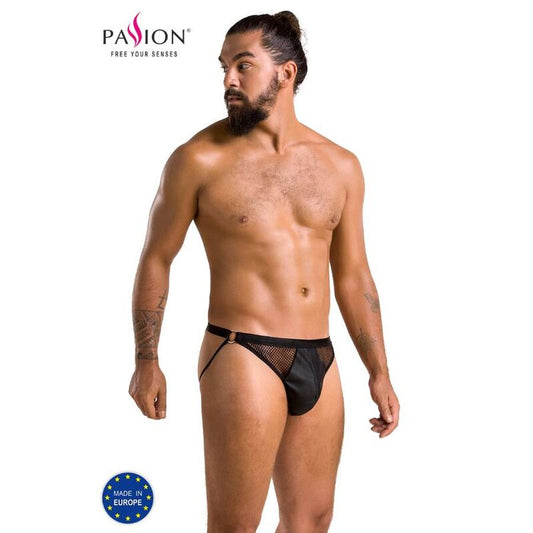 Passion - 034 Slip Open Luke Noir L/Xl - PASSION MEN | mode et lingerie, lingerie homme, jockstraps | Dimensions : 132