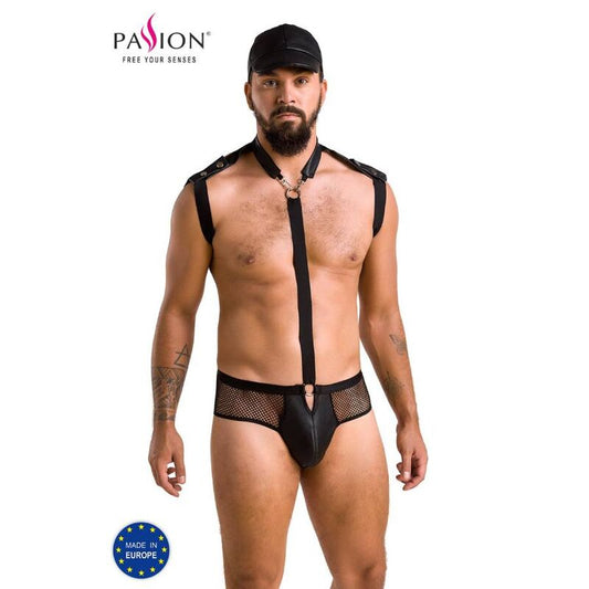 Passion - 038 Ensemble John Black S/M - PASSION MEN | mode et lingerie, lingerie homme, packs de lingerie pour hommes | Dimensions : 210