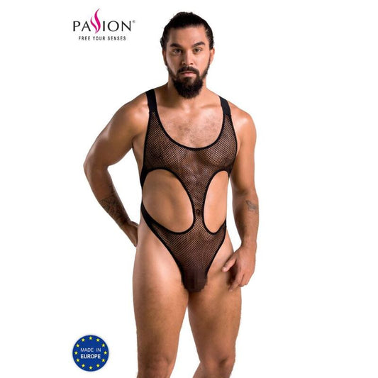 Passion - 040 Body Leon Noir L/Xl - PASSION MEN | mode et lingerie, lingerie homme, harnais pour hommes | Dimensions : 140