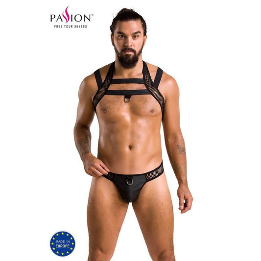 Passion - 043 Ensemble Jacob Noir S/M - PASSION MEN | mode et lingerie, lingerie homme, packs de lingerie pour hommes | Dimensions : 160