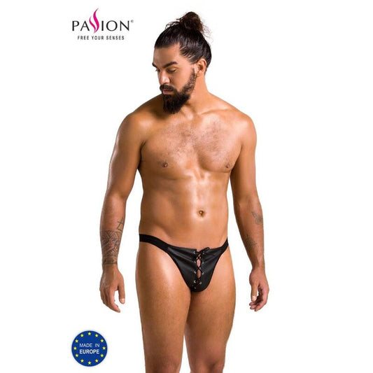 Passion - 044 Slip Open Ben Noir S/M - PASSION MEN | mode et lingerie, lingerie homme, jockstraps | Dimensions : 132