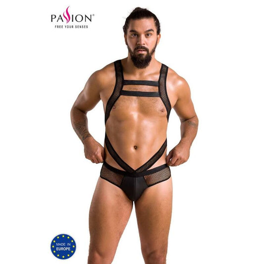 Passion - 045 Body Victor Noir L/Xl - PASSION MEN | mode et lingerie, lingerie homme, packs de lingerie pour hommes | Dimensions : 180