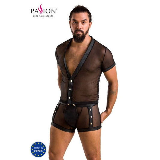 Passion - 052 Ensemble Michael Noir L/Xl - PASSION MEN | mode et lingerie, lingerie homme, packs de lingerie pour hommes | Dimensions : 240