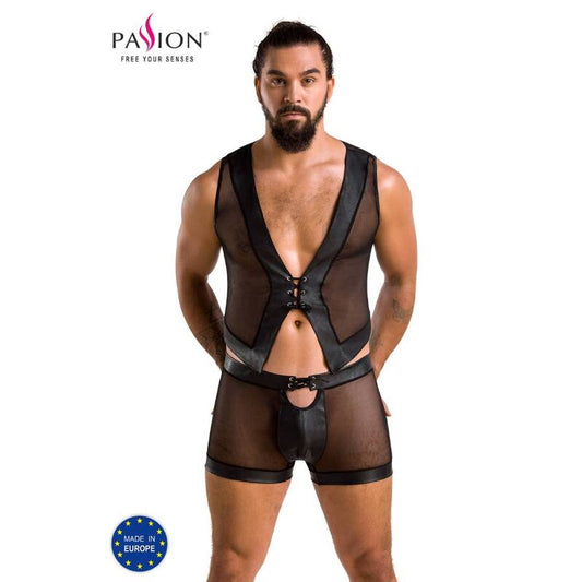 Passion - 053 Ensemble William Noir L/Xl - PASSION MEN | mode et lingerie, lingerie homme, packs de lingerie pour hommes | Dimensions : 250