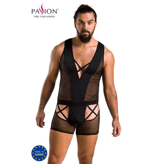 Passion - 054 Oscar Set Noir L/Xl - PASSION MEN | mode et lingerie, lingerie homme, packs de lingerie pour hommes | Dimensions : 160