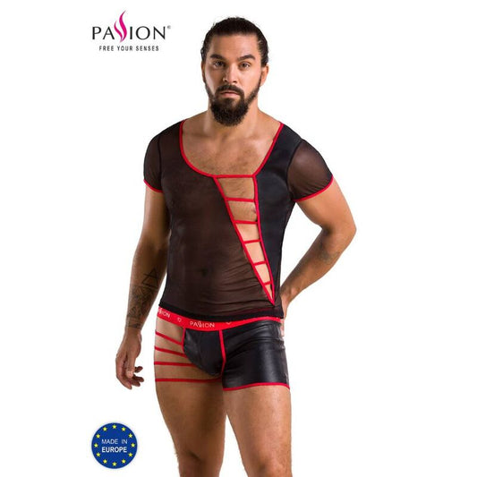 Passion - 055 Ensemble Mark Noir L/Xl - PASSION MEN | mode et lingerie, lingerie homme, packs de lingerie pour hommes | Dimensions : 240