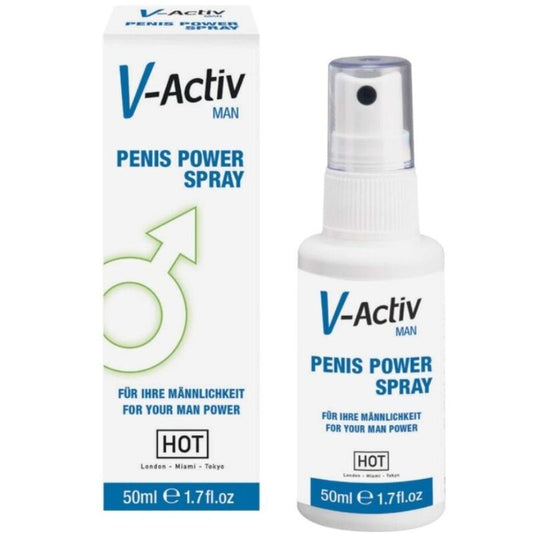 Hot - V-Activ Penis Power Spray Homme 50Ml - HOT | pharmacie, stimulants pour garçons, augmentation de l'érection | Dimensions : 80