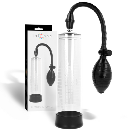 Intense - Pompe Transparente 02 - INTENSE PUMP | sextoys, jouets sexuels pour hommes, accessoires de pénis, pénis agrandisseur pompe | Dimensions : 270