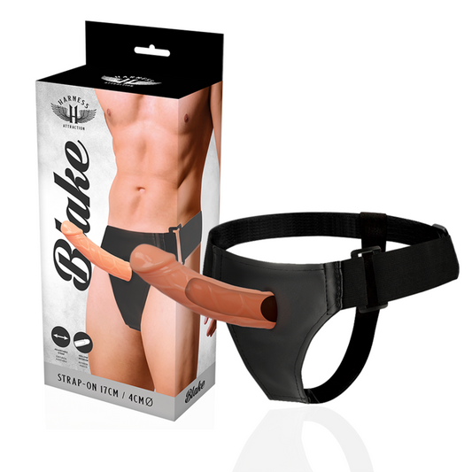 Harness Attraction - Rnes Hueco Blake 15.5 Cm -O- 4 Cm - HARNESS ATTRACTION | sextoys, jouets sexuels pour hommes, accessoires de pénis, extenseur de pénis avec harnais | Dimensions : 310