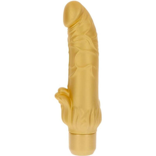 Get Real - Gold Dicker Stim Vibrateur Or - GET REAL | sextoys, vibrateurs, vibromasseurs réalistes | Dimensions : 326