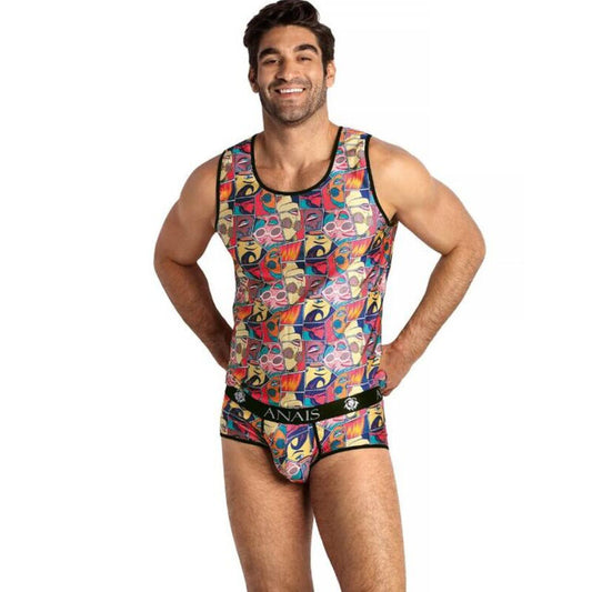 Anais Men - Comics Top M - ANAIS MEN ACCESORIES | mode et lingerie, lingerie homme, t-shirts pour hommes | Dimensions : 136