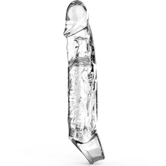 Get Real - Extension Longue 19 Cm Transparente - GET REAL | sextoys, jouets sexuels pour hommes, accessoires de pénis, manchons péniens sans extension | Dimensions : 124