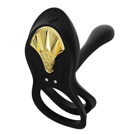 Zalo - Bague Vibrante Couples Bayek Noir