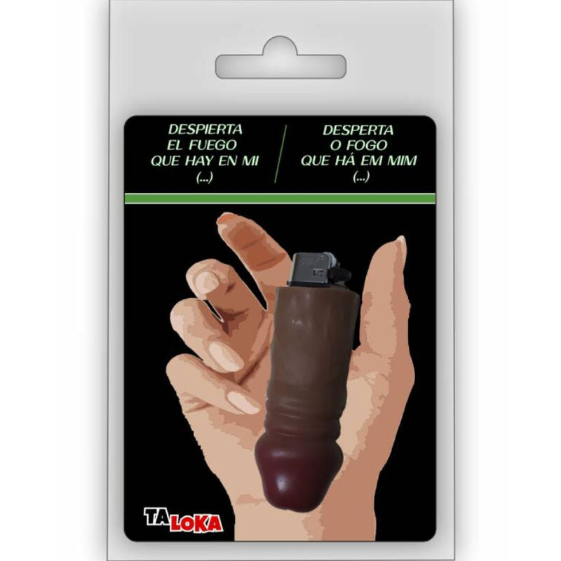Taloka - Briquet Fantastique En Forme De Pénis De Couleur Mulatto 100% Rechargeable - TALOKA | articles assortis, articles amusants, accessoires | Dimensions : 55