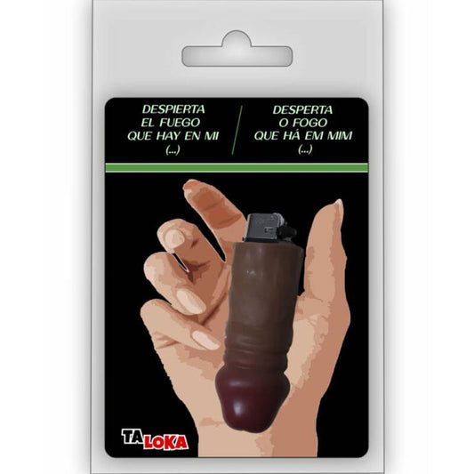 Taloka - Briquet Fantastique En Forme De Pénis De Couleur Mulatto 100% Rechargeable - TALOKA | articles assortis, articles amusants, accessoires | Dimensions : 55