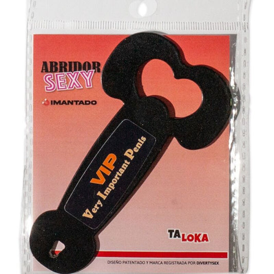 Taloka - Ouvre-Métal Magnétique Très Important Pénis Noir - TALOKA | articles assortis, articles amusants, accessoires | Dimensions : 40