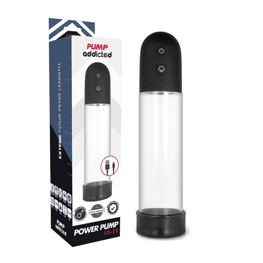 Pump Addicted - Pompe  Érection Automatique Rx11 - PUMP ADDICTED | sextoys, jouets sexuels pour hommes, accessoires de pénis, pénis agrandisseur pompe | Dimensions : 380