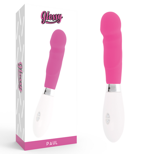Glossy - Vibrateur Paul Rose - GLOSSY | sextoys, vibrateurs, vibromasseurs point g | Dimensions : 175