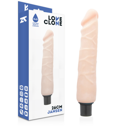 Loveclone - Vibrateur Autolubrifiant Jansen 26 Cm -O- 4.2 Cm - LOVECLONE | sextoys, vibrateurs, vibromasseurs réalistes | Dimensions : 395