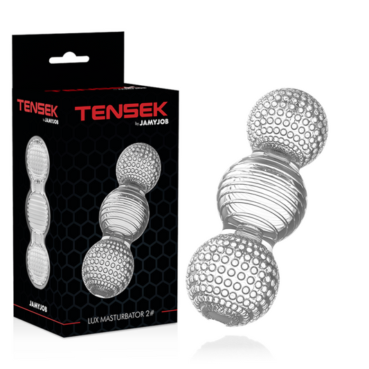 Jamyjob - Masturbateur Extreme Clair Tensek 2 - JAMYJOB | sextoys, jouets sexuels pour hommes, vagins avec vibration | Dimensions : 180