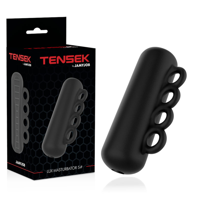 Jamyjob - Masturbateur Extreme Tensek 5 Noir - JAMYJOB | sextoys, jouets sexuels pour hommes, vagins avec vibration | Dimensions : 160