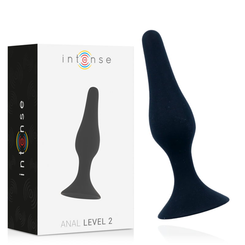Intense - Nal Niveau 2 11,5Cm Noir - INTENSE ANAL TOYS | sextoys, anal, bouchons anaux | Dimensions : 97