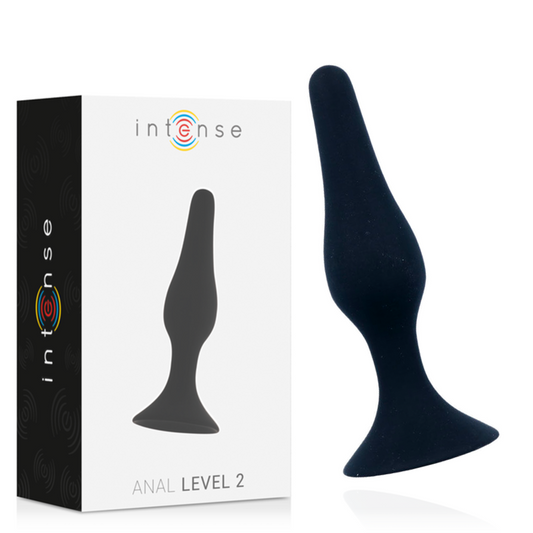 Intense - Nal Niveau 2 11,5Cm Noir - INTENSE ANAL TOYS | sextoys, anal, bouchons anaux | Dimensions : 97