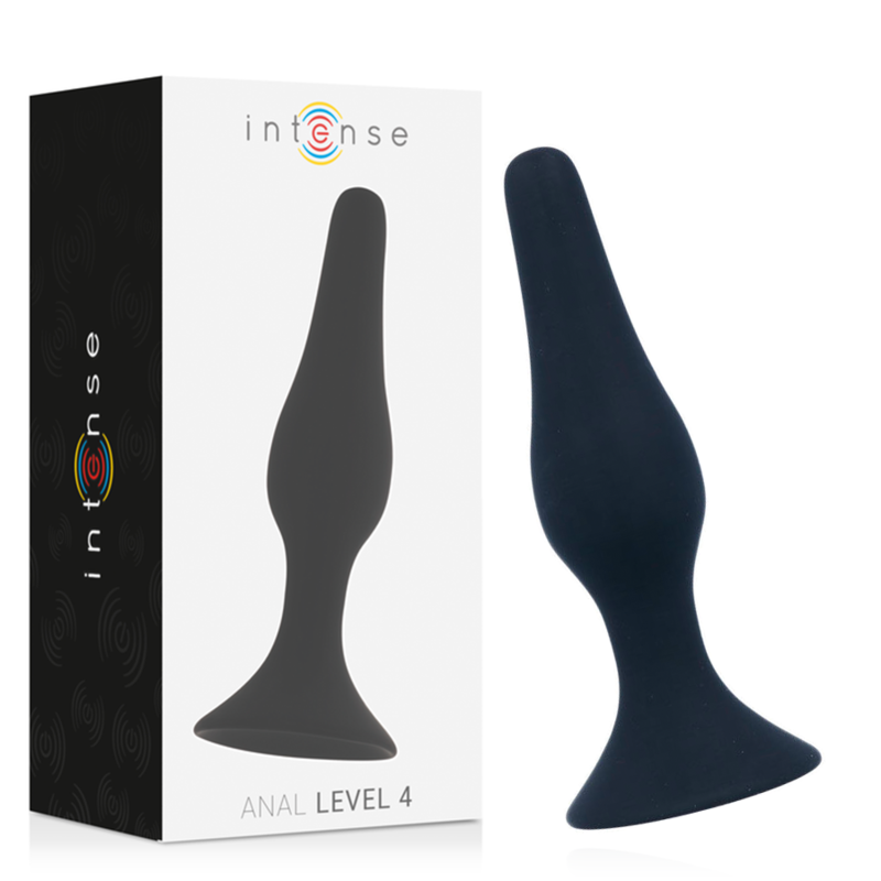 Intense - Anal Niveau 4 15,5Cm Noir - INTENSE ANAL TOYS | sextoys, anal, bouchons anaux | Dimensions : 166
