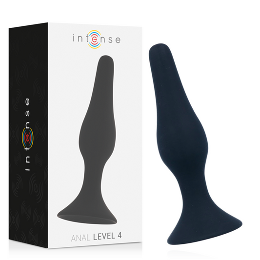 Intense - Anal Niveau 4 15,5Cm Noir - INTENSE ANAL TOYS | sextoys, anal, bouchons anaux | Dimensions : 166