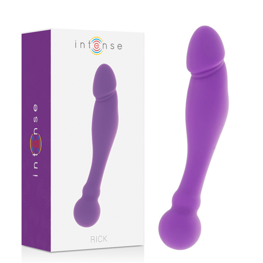 Intense - Silicone Rick Dual Lilas - INTENSE FUN | sextoys, godes sans vibration, godes point g | Dimensions : 168