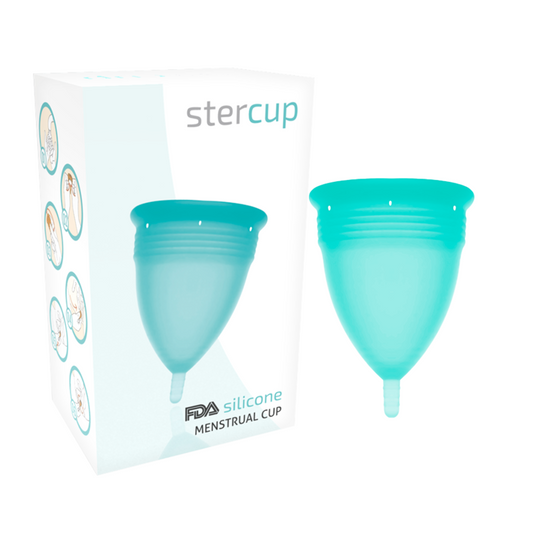Stercup - Coupe Menstruelle En Silicone Fda Aigue-Marine - Taille S - STERCUP | pharmacie, coupe vaginale | Dimensions : 30
