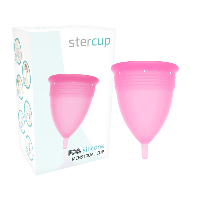 Stercup - Coupe Menstruelle En Silicone Fda Rose - Taille L - STERCUP | pharmacie, coupe vaginale | Dimensions : 30