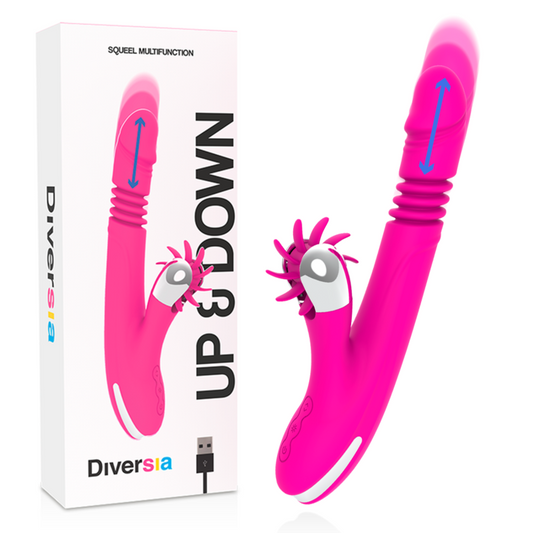 Diversia - Bunny Haut & Bas 24 Cm - DIVERSIA | sextoys, vibrateurs, rotateurs vibrants | Dimensions : 355