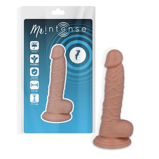 Mr Intense - 7 Pénis Réaliste 17.1 Cm -O- 2.9 Cm - MR. INTENSE | sextoys, godes sans vibration, pénis réalistes | Dimensions : 346