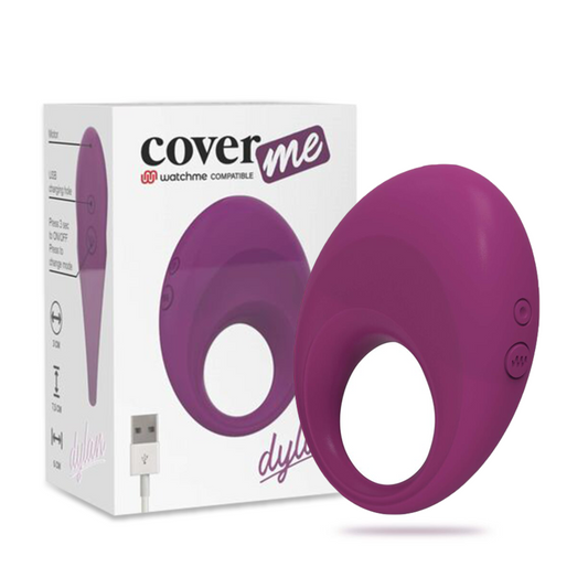 Coverme - Bague Rechargeable Dylan Compatible Avec La Technologie Sans Fil Watchme - COVERME | sextoys, jouets sexuels pour hommes, accessoires de pénis, anneaux de pénis, cockring avec vibration | Dimensions : 90